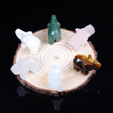 Crystal Elephant Ornament Tiger Eye Stone