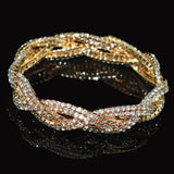 Crystal Charm Bracelets Women's Silver Plated Rhinestones Bracelet