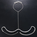 Curved Rhinestone Body Jewelry for Women