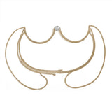 Crystal Chest Bracket Harness Body Chain Bra Top Lingerie Jewelry