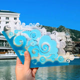 Chinese Style Fan Ornament Silicone Mold for Epoxy Resin DIY Crafts