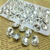 Crystal Clear Round Rivoli Glass Stone Bead 6-30mm