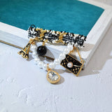 Crystal Clothing Hanging Pearls Brooches Bag Safety Pins Vintage