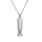 Cube Bar Stainless Steel Cremation Necklace for Ashes