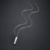 Cube Bar Stainless Steel Cremation Necklace for Ashes