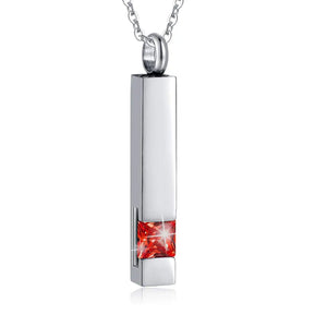 Crystal Cube Cremation Urn Jewelry Pendant Keepsake