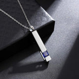 Crystal Cube Cremation Urn Jewelry Pendant Keepsake