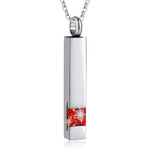 Crystal Cube Cremation Urn Jewelry Pendant Keepsake