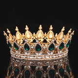 Crystal Crown Tiara Bridal Hair Accessories Rhinestone Crystal Round Crown