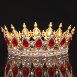 Crystal Crown Tiara Bridal Hair Accessories Rhinestone Crystal Round Crown