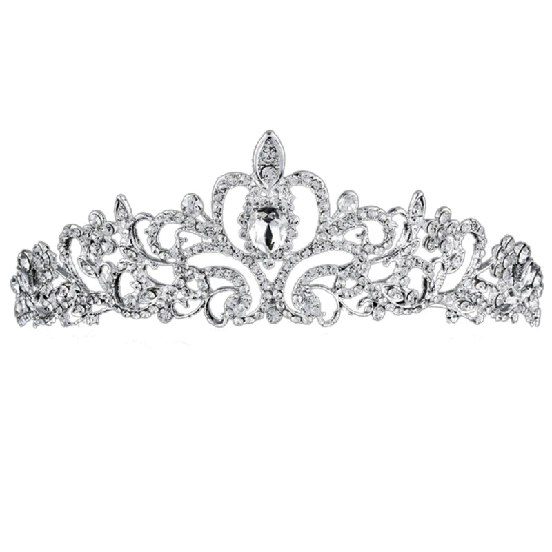 Crystal Crown Tiara Headband for Women Girls Wedding Birthday Party