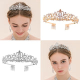 Crystal Crown Tiara Headband for Women Girls Wedding Birthday Party