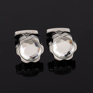 Crystal Cufflinks for Business Banquet Wedding Host Men and Women