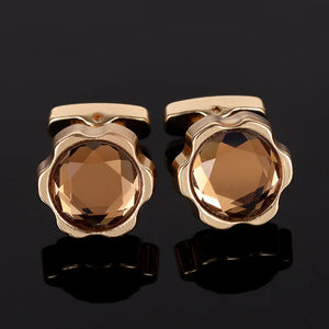 Crystal Cufflinks for Business Banquet Wedding Host Men and Women