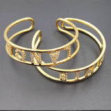 Personalized Zircon Adjustable Name Bracelet