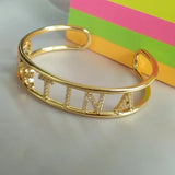 Personalized Zircon Adjustable Name Bracelet