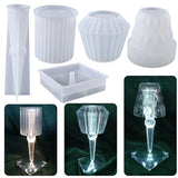 DIY Crystal Desktop Lamp Epoxy Resin Mold Kit Home Decoration