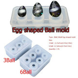 Crystal Drop Gel Silicone Ball Molds Epoxy Resin Beads Necklace Mold