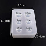 Crystal Drop Gel Silicone Ball Molds Epoxy Resin Beads Necklace Mold