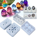 Crystal Drop Gel Silicone Ball Molds Epoxy Resin Beads Necklace Mold