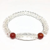Vintage Style Crystal Dzi Beads Bracelet Money Hook
