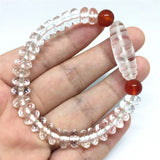 Vintage Style Crystal Dzi Beads Bracelet Money Hook