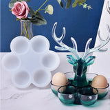 Crystal Egg Deer Storage Box Silicone Mold for Resin Casting DIY Jewelry