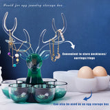 Crystal Egg Deer Storage Box Silicone Mold for Resin Casting DIY Jewelry