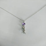 S925 Sterling Silver Sexy Cat Crystal Pendant Necklace