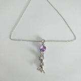 S925 Sterling Silver Sexy Cat Crystal Pendant Necklace