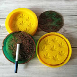 Epoxy Coaster Cup Pad Resin Mold Potleaf Ashtray Silicone Mould