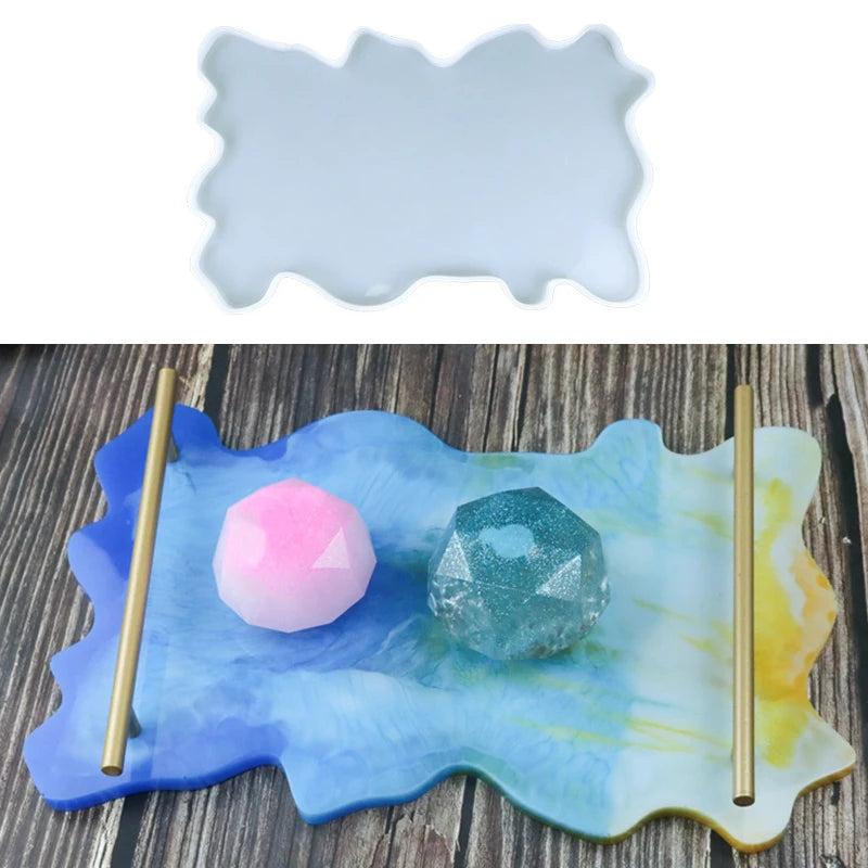 Large Rectangular Resin Tray Coaster Mold Kit 39*24cm