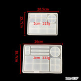 Crystal Epoxy Mold Coaster Cup Mat Makeup Tray Mold