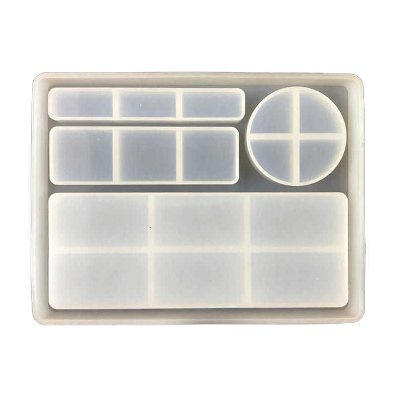 Crystal Epoxy Mold Coaster Cup Mat Makeup Tray Mold