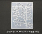 Rose Leaf Mirror Silicone Mould for Crystal Epoxy Decoration