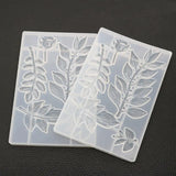 Rose Leaf Mirror Silicone Mould for Crystal Epoxy Decoration