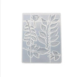 Rose Leaf Mirror Silicone Mould for Crystal Epoxy Decoration