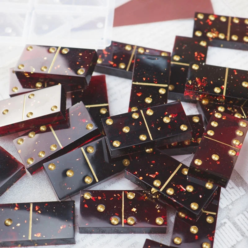 Epoxy Resin Game Mold DIY Tools Dominoes Casting Silicone Mould
