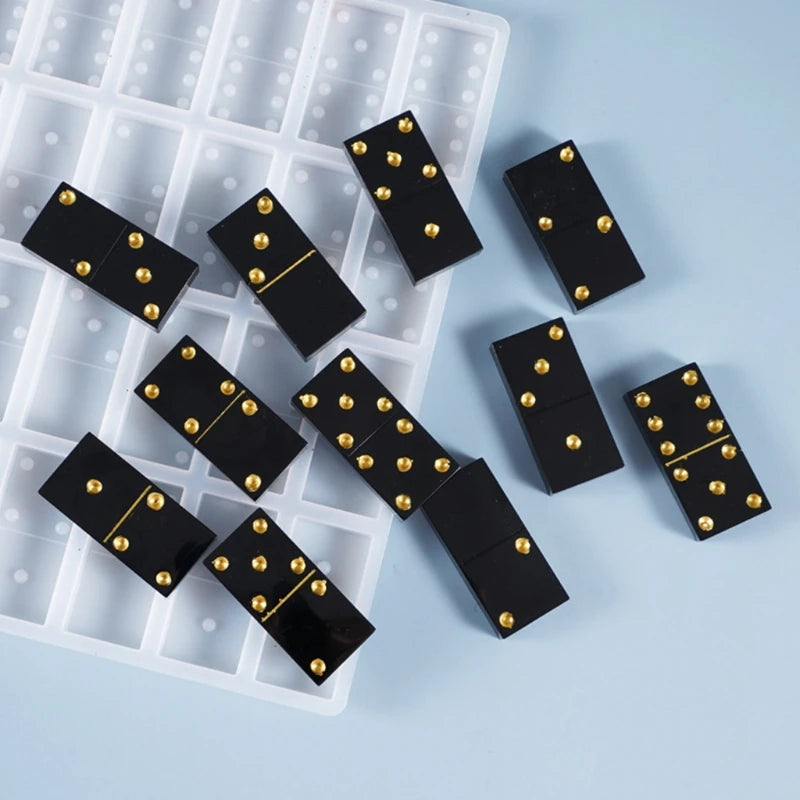Epoxy Resin Game Mold Dominoes Silicone Mould