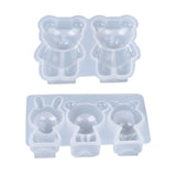 3D Bear Doll Ornament Silicone Mold DIY Crafts Decorations