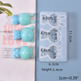 3D Bear Doll Ornament Silicone Mold DIY Crafts Decorations