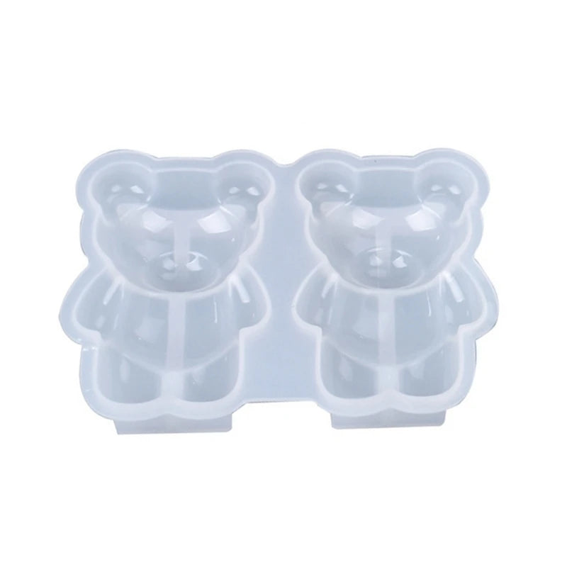 3D Bear Doll Ornament Silicone Mold DIY Crafts Decorations