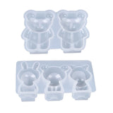 3D Bear Doll Ornament Silicone Mold DIY Crafts Decorations