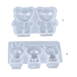3D Bear Doll Ornament Silicone Mold DIY Crafts Decorations