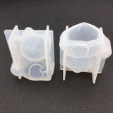3D Bulldog Lucky Cat Necklace Pendant Mold DIY Crafts