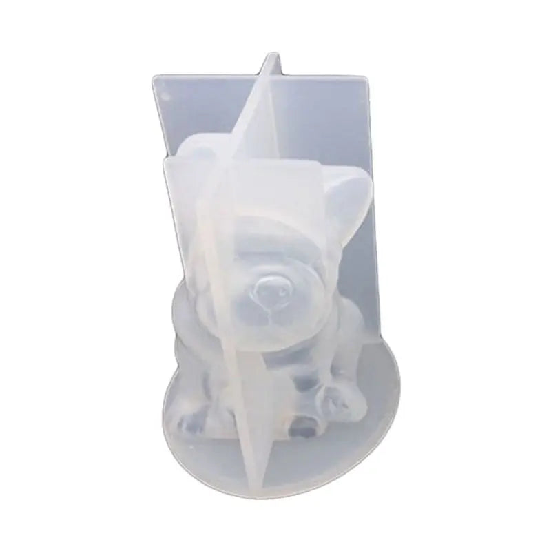 Epoxy Resin Mold 3D Bulldog Lucky Cat Necklace Pendant Silicone Mould