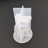 3D Bulldog Lucky Cat Necklace Pendant Mold DIY Crafts