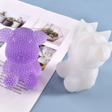 3D Diamond Bear Ornaments Silicone Mold for DIY Crafts