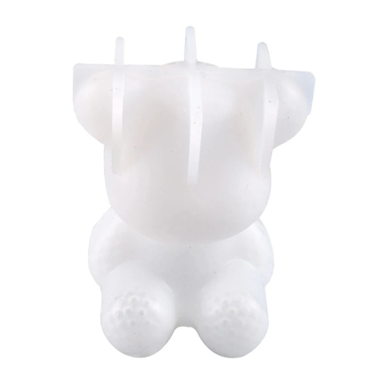 3D Diamond Bear Ornaments Silicone Mold for DIY Crafts