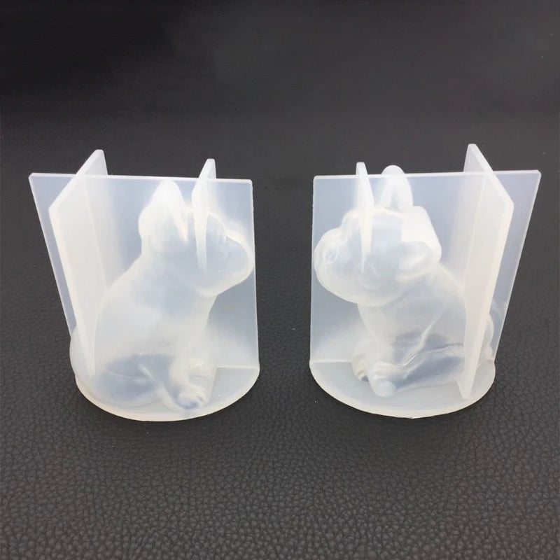 French Bulldog Silicone Mold for DIY Crafts Home Decorations